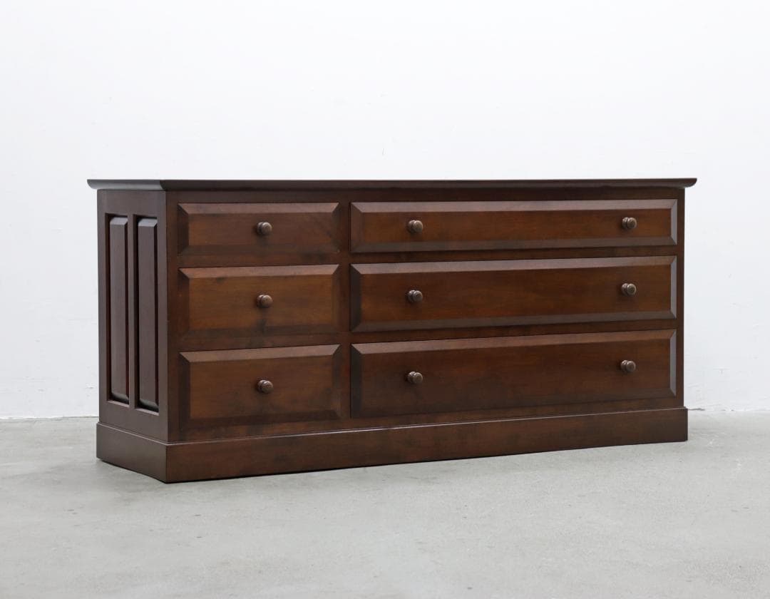 松本民芸家具 E-33型 ローチェスト ミズメザクラ無垢材 ローボード タンス