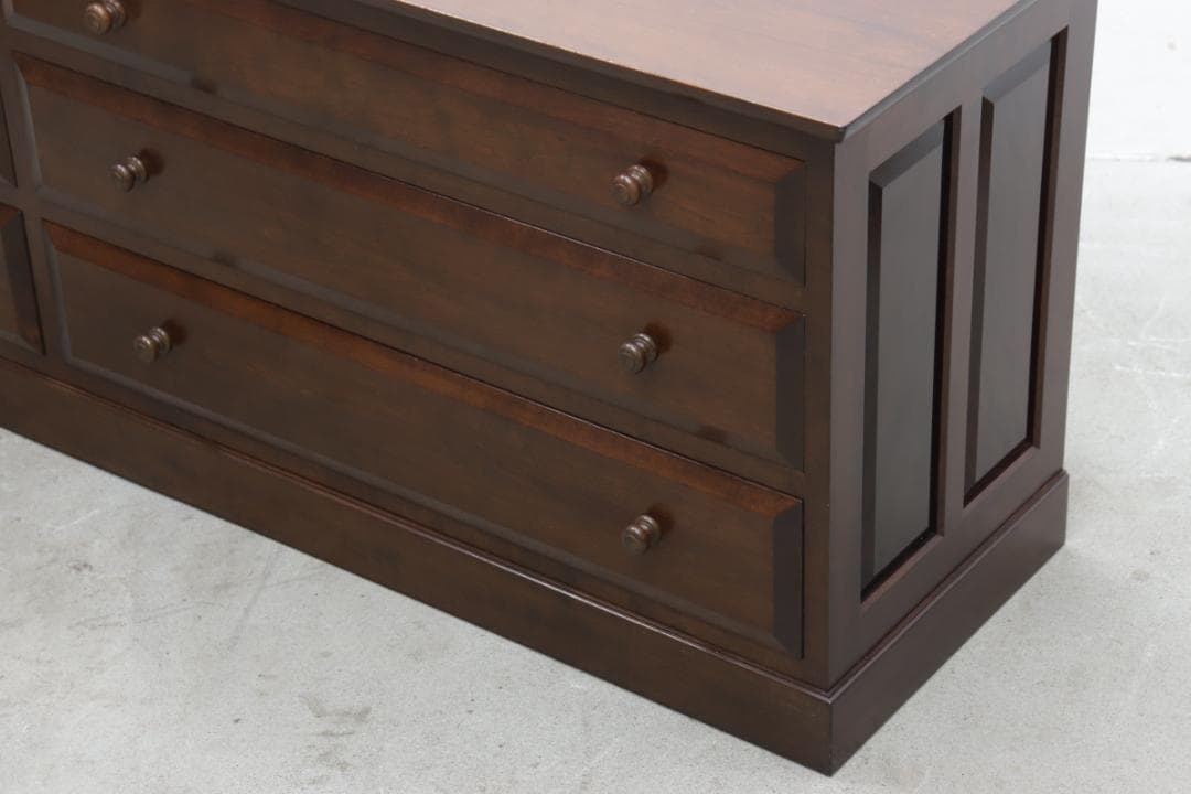 松本民芸家具 E-33型 ローチェスト ミズメザクラ無垢材 ローボード タンス