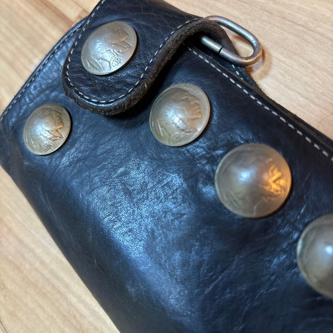 RED MOON OB-02C オールドバイカー 長財布　90s コンチョ