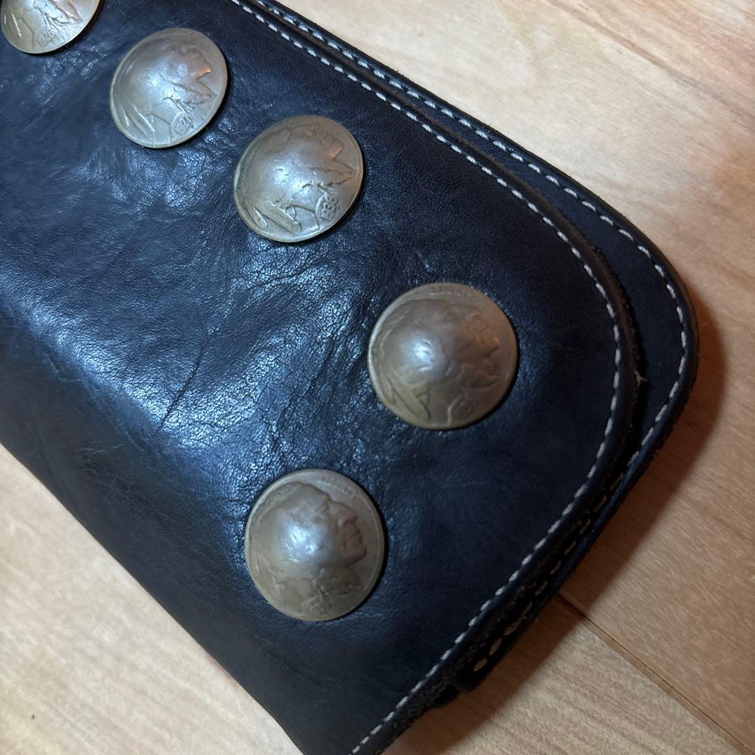 RED MOON OB-02C オールドバイカー 長財布　90s コンチョ