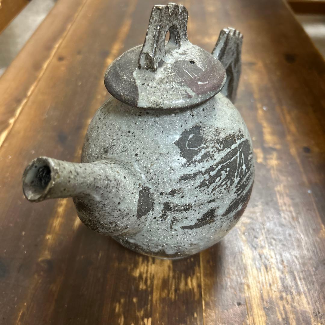ゆ*き様 作家　陶芸作家　1点もの　ゴツゴツごっつい個性的なポット　急須　水差し