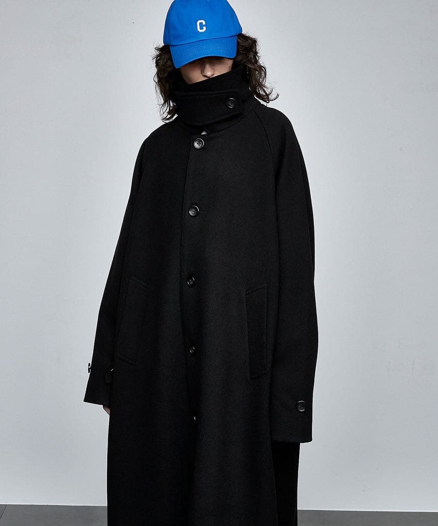 【新品】オーバーサイズ　ステンカラーコート　EMMA CLOTHES 大きめ　L