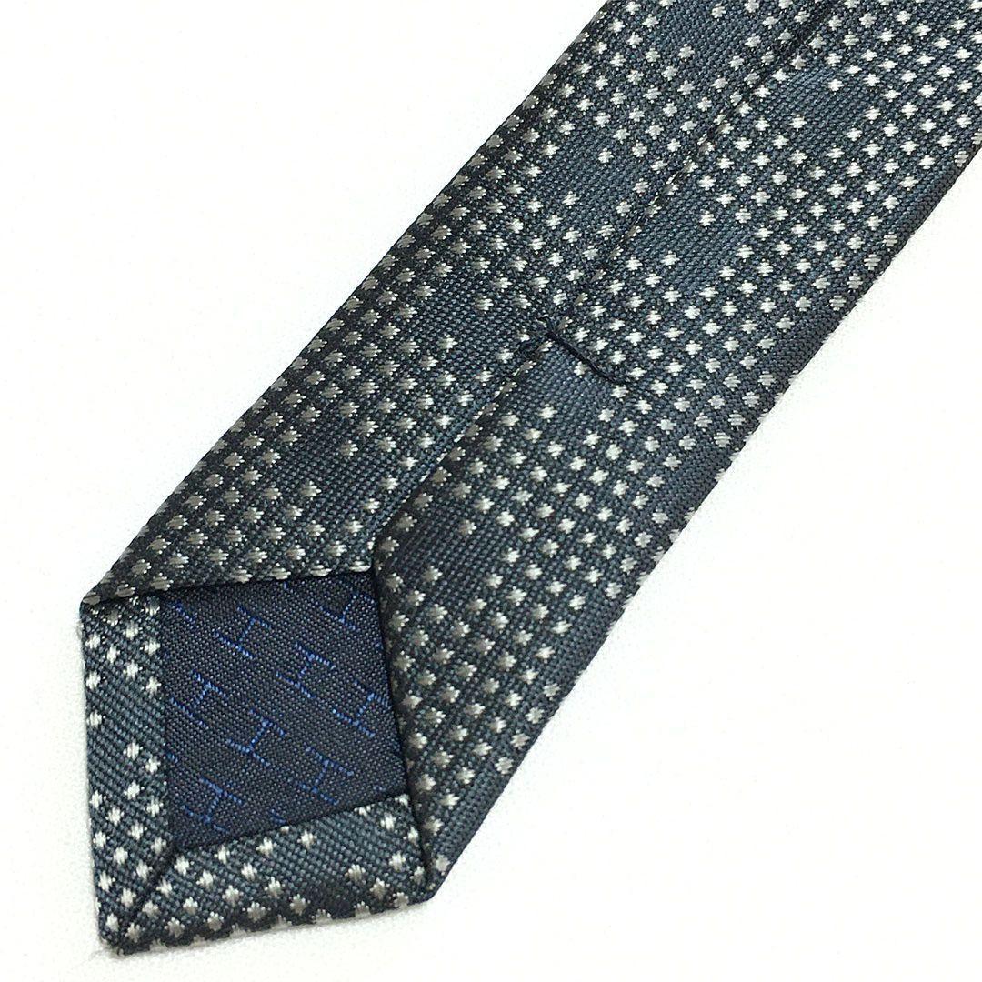 未使用級 エルメス HERMES ネクタイ H織りタイ ファソネH柄 スクエア