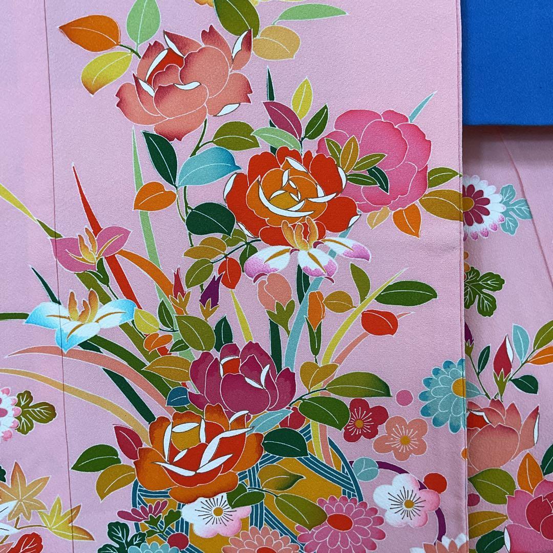 ぬぴぴNo.109 七五三　7歳　　正絹着物セット