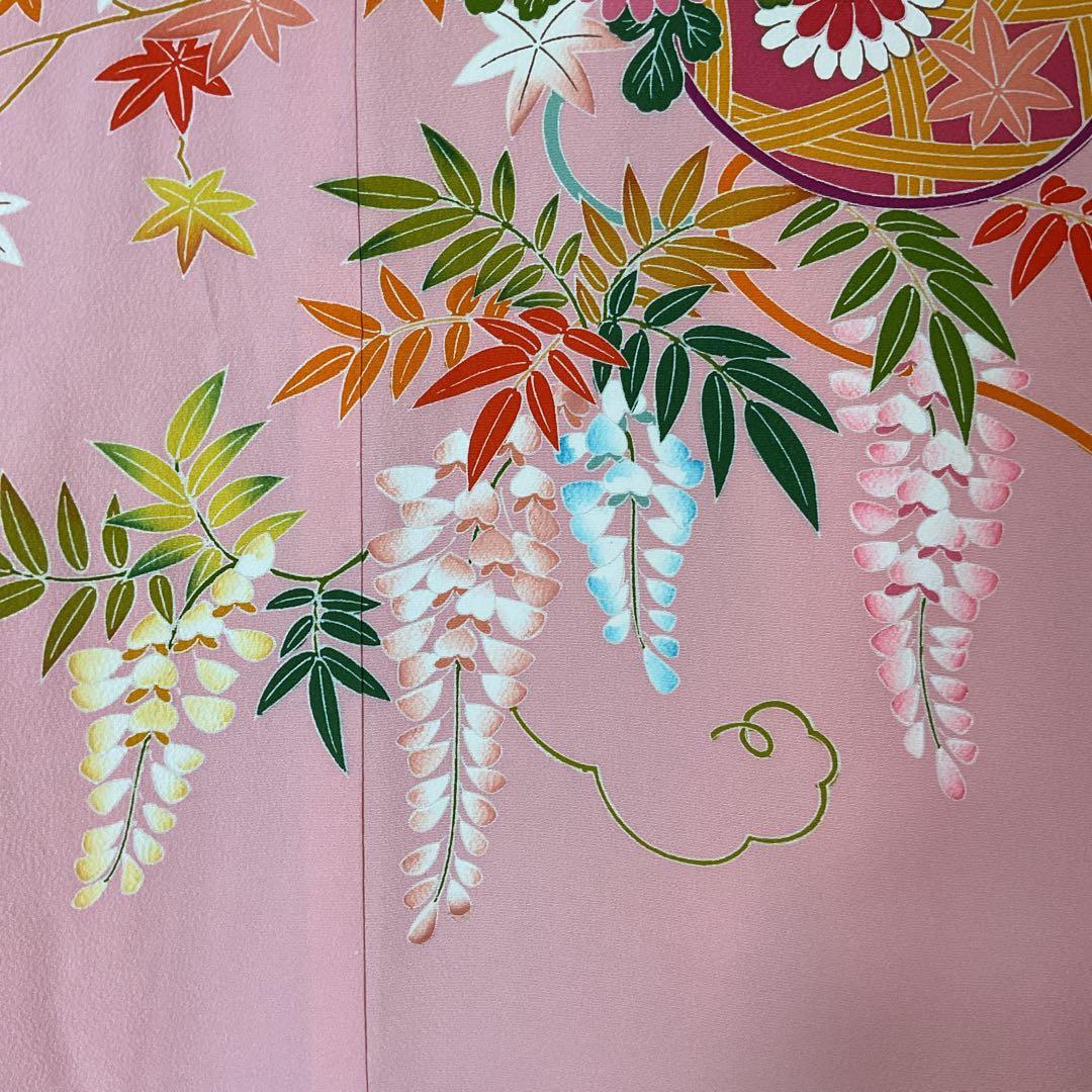 ぬぴぴNo.109 七五三　7歳　　正絹着物セット