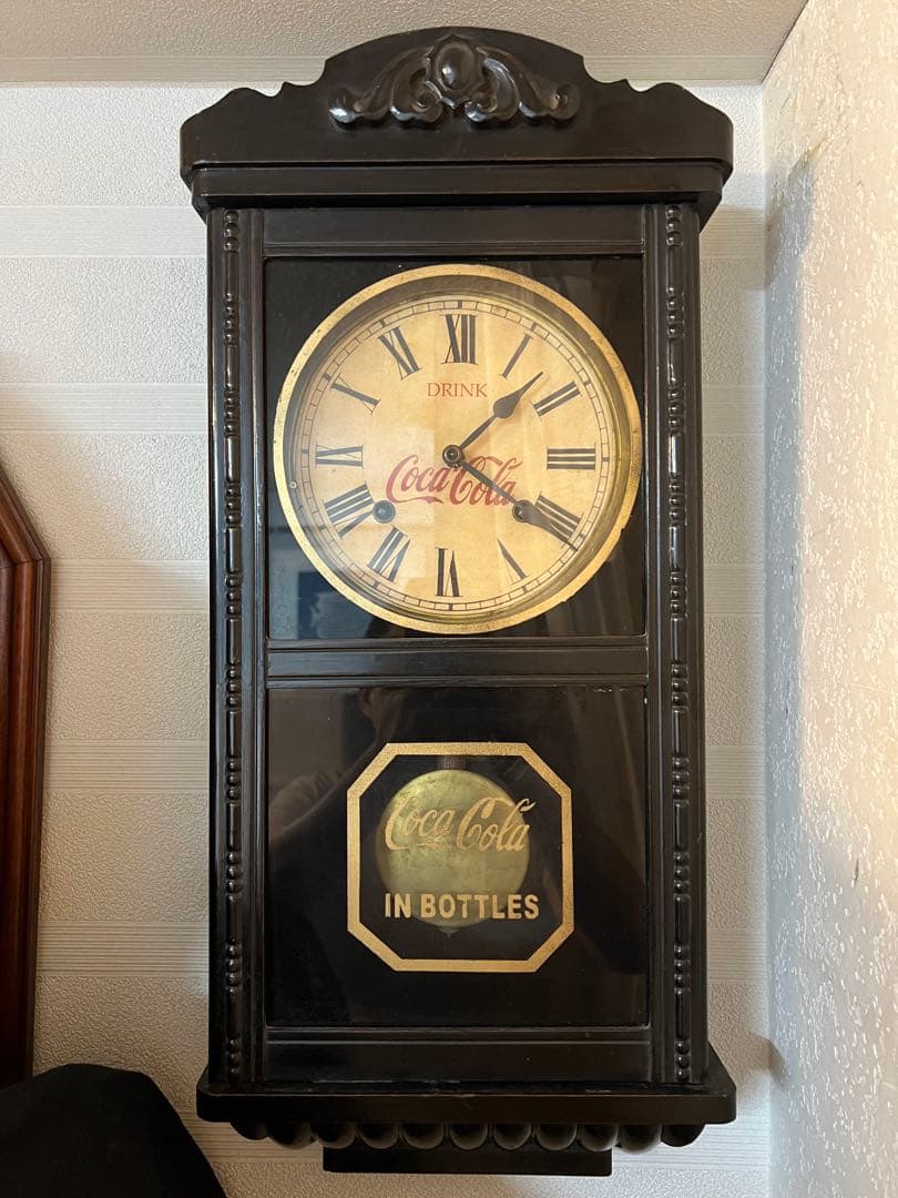 ビンテージ　コカコーラ柱時計　昭和レトロ