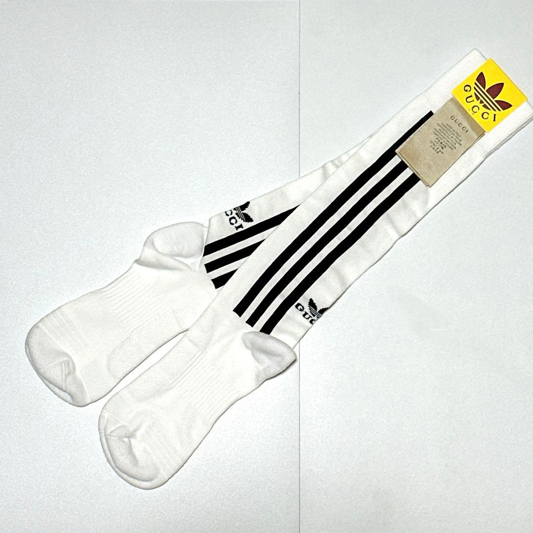 新品未使用 GUCCI×アディダス ハイソックス 靴下 Mサイズ