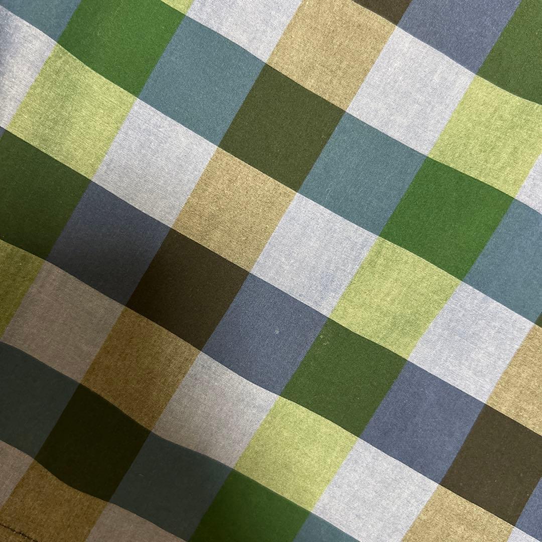 ファミリア　ギンガムチェック　ネコ刺繍　ワンピース　90