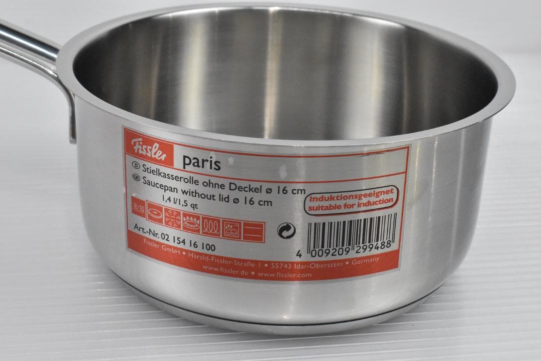 D611【展示品】フィスラー 16cm Fissler パリ ソースパン 片手鍋