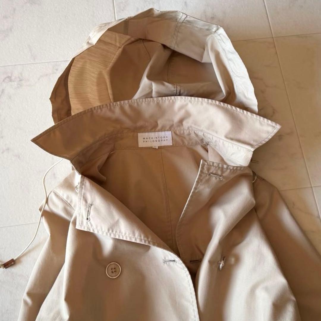 美品*マッキントッシュ フィロソフィー スプリングコート ベージュ40 撥水