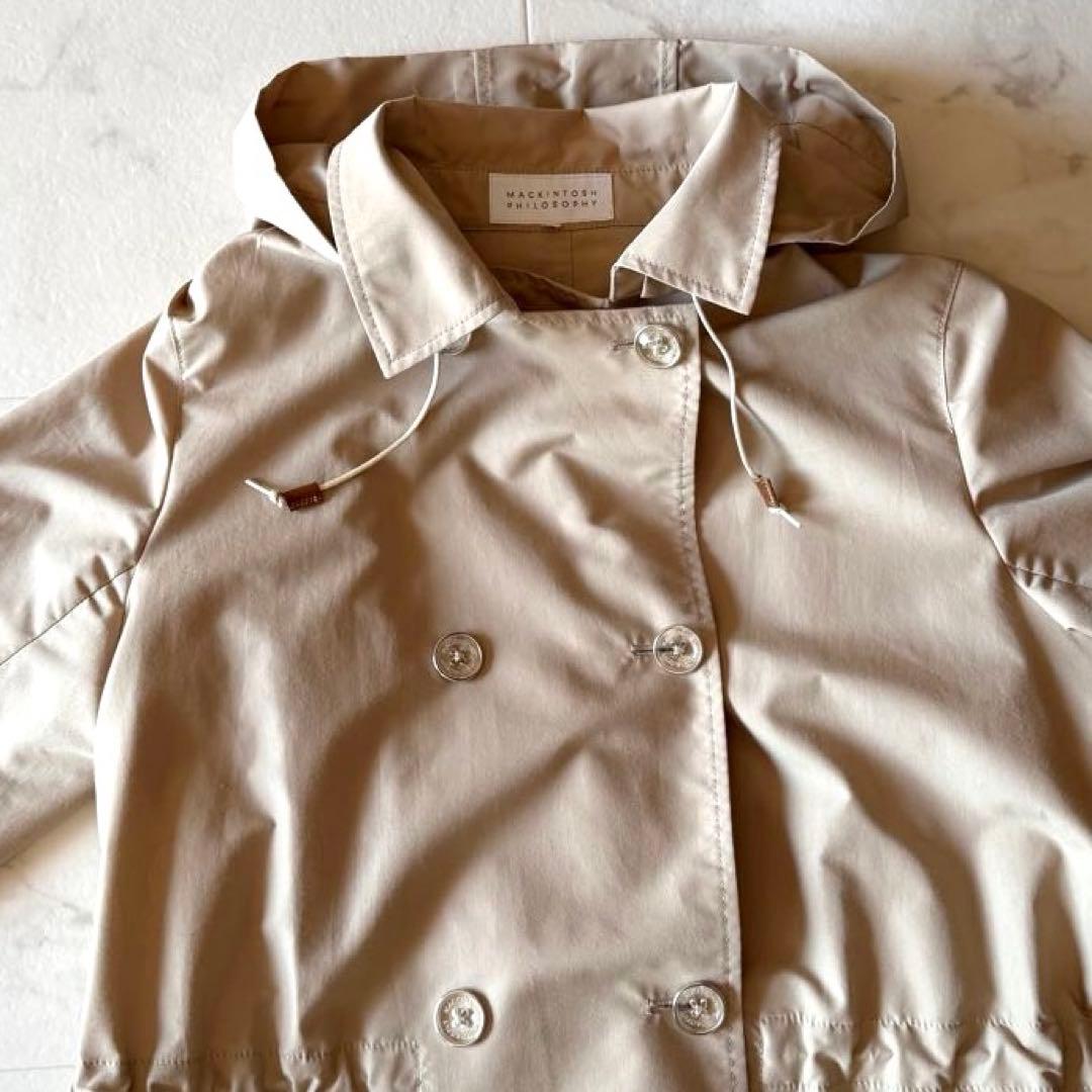 美品*マッキントッシュ フィロソフィー スプリングコート ベージュ40 撥水