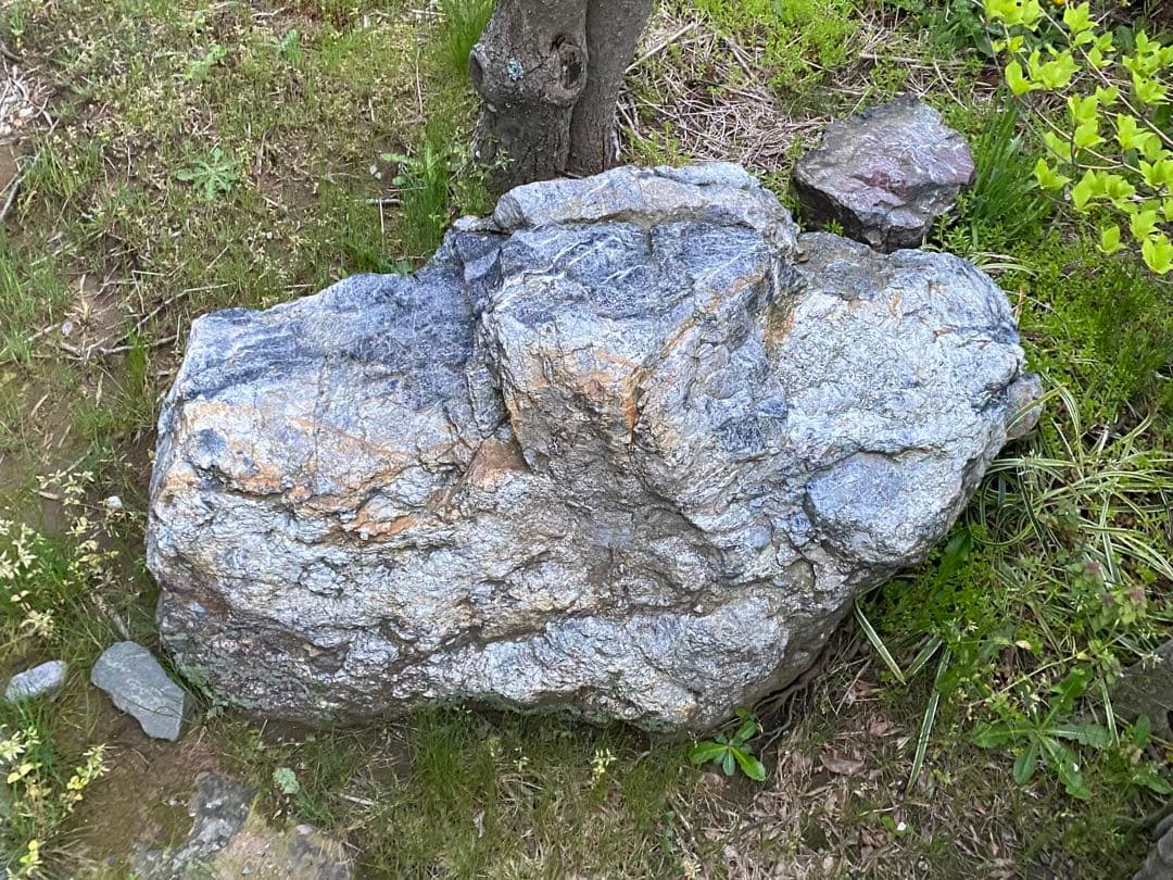 庭石 大 青灰色 約105×60×40㎝ 自然石【石川県引き取り限定】まとめ割