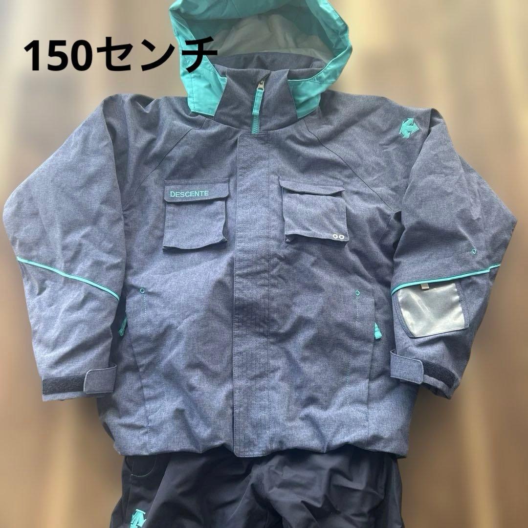 鈴　DESCENTE ジュニア用スキーウェア 150センチ　ネイビー