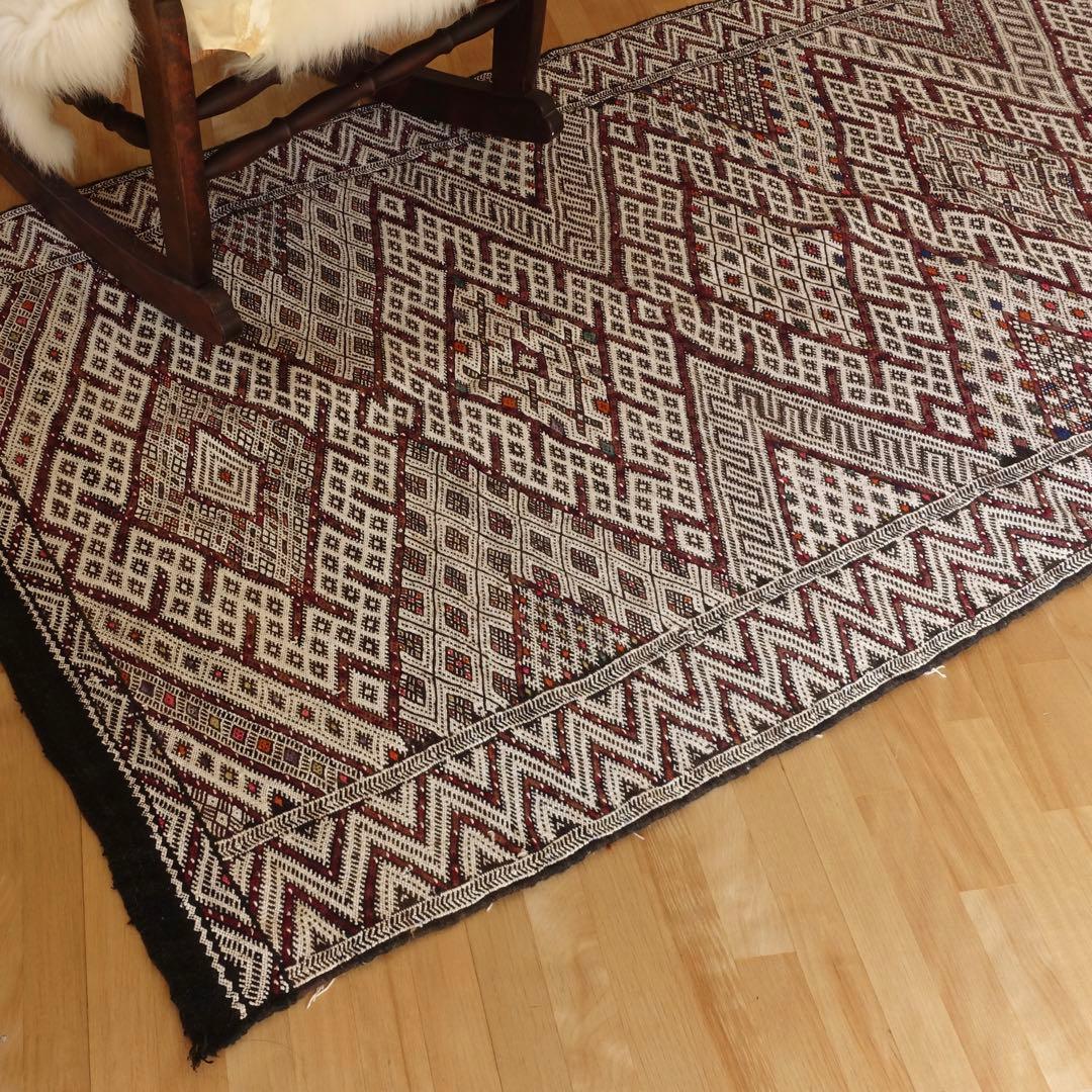 【モロッコラグ直輸入】ヴィンテージラグ一点物ハンドメイド