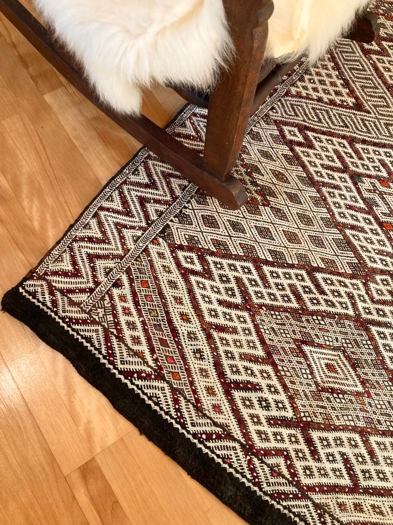 【モロッコラグ直輸入】ヴィンテージラグ一点物ハンドメイド