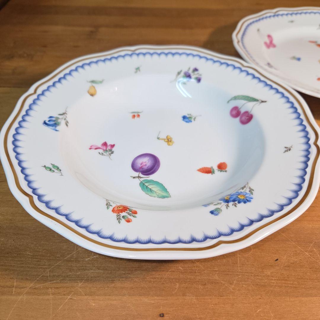 希少/廃盤！リチャードジノリ イタリアンフルーツ プレート2点（浅・深）