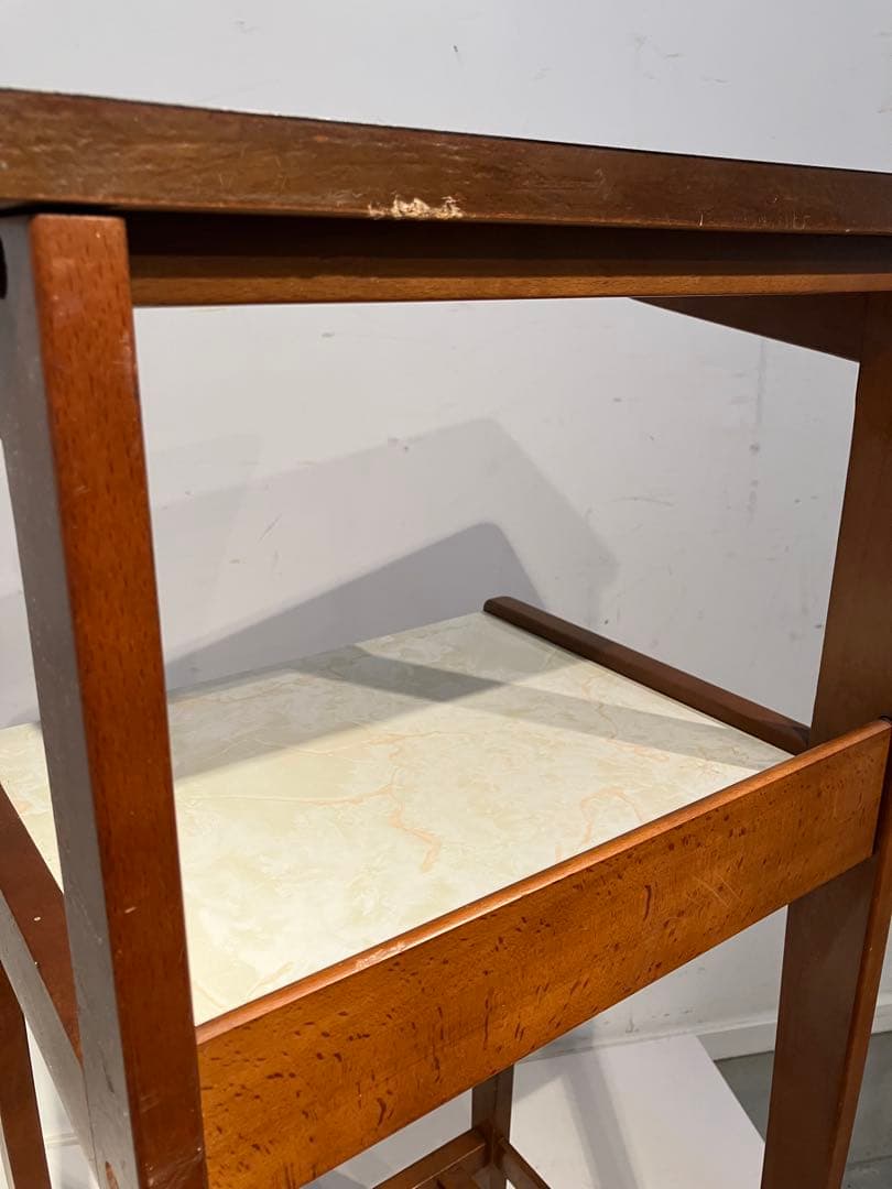 オールド、カリモク、飾り棚、花台、電話台、コンソール、サイドテーブル、レトロ