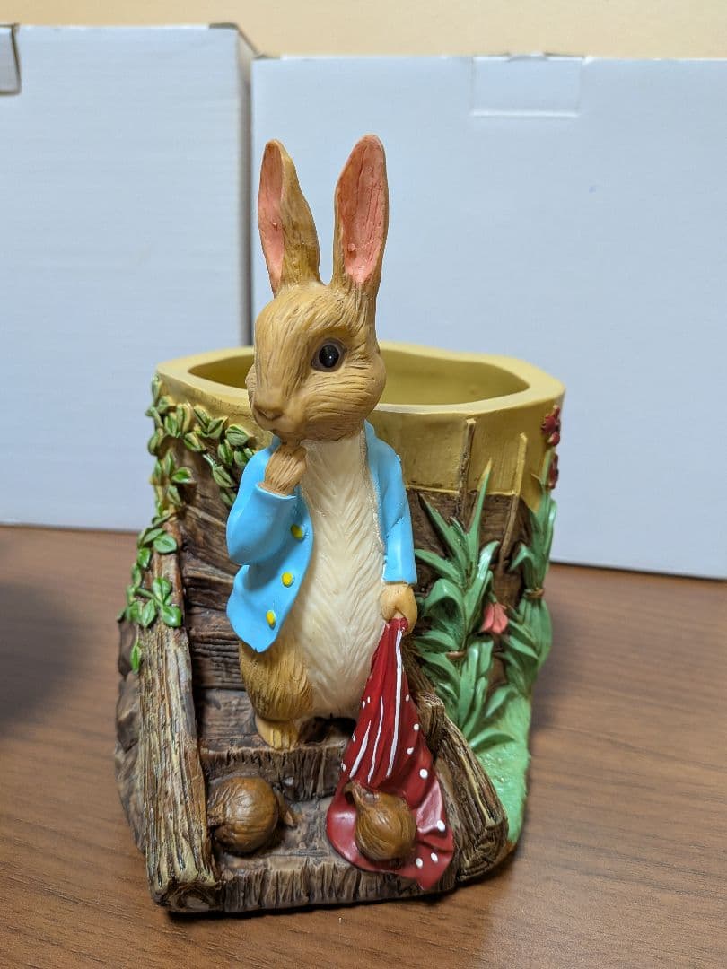 未使用　ピーターラビット　ミセスラビット　プランター　加藤工芸