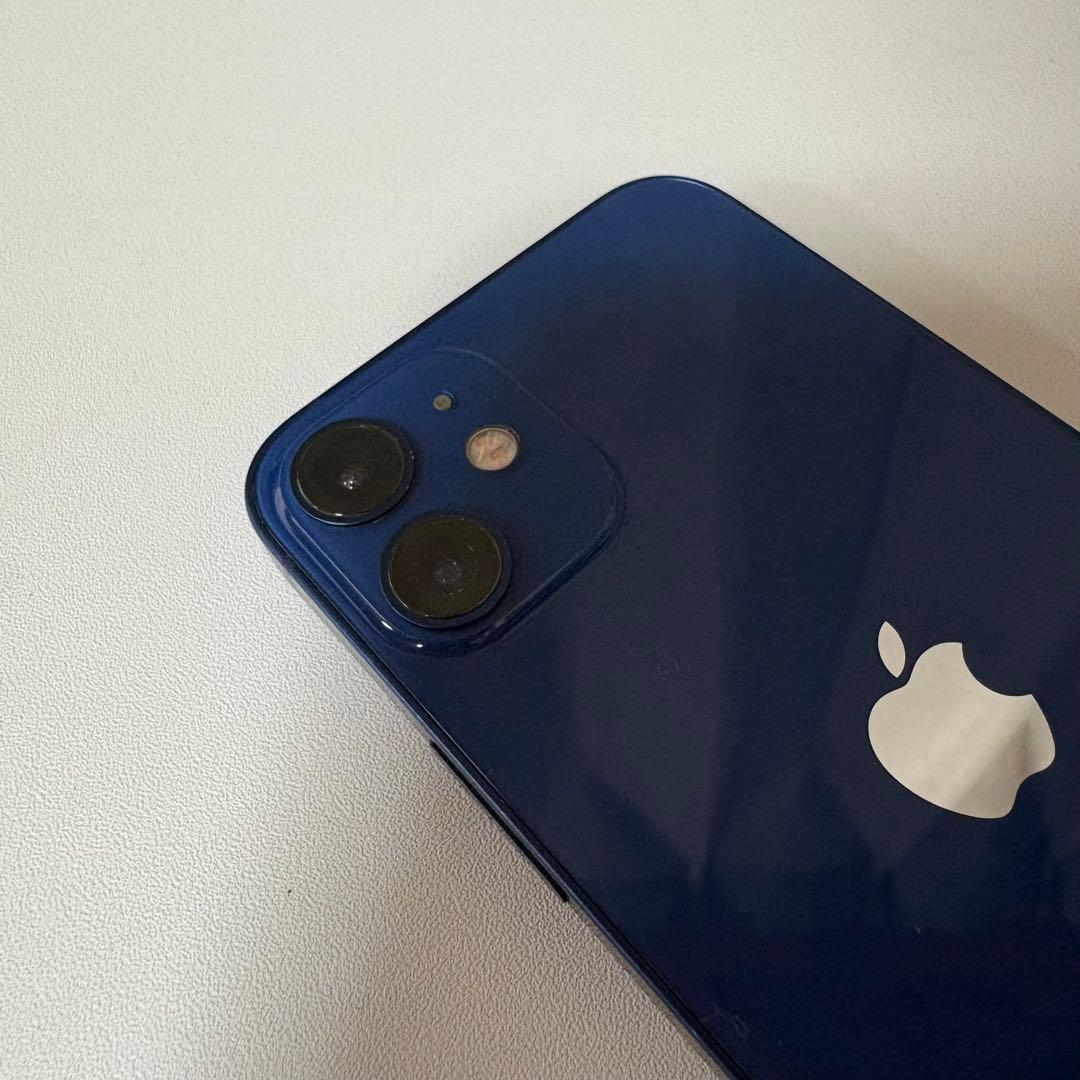 Apple iPhone 12 本体 青色 箱充電ケーブル付きFace ID故障