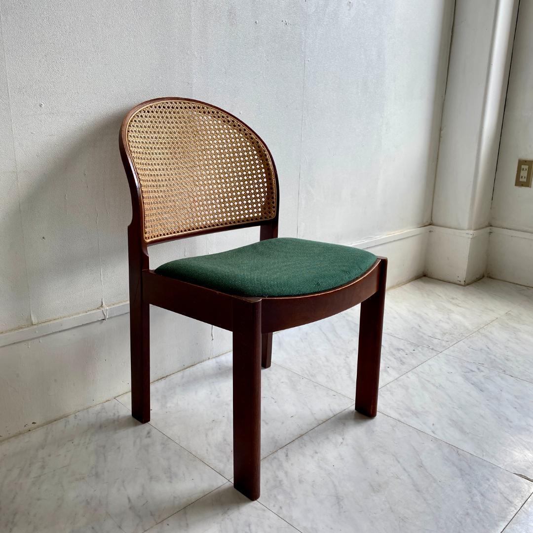 秋田木工 籐張り ダイニングチェア 曲木 椅子 ビンテージ 昭和レトロ