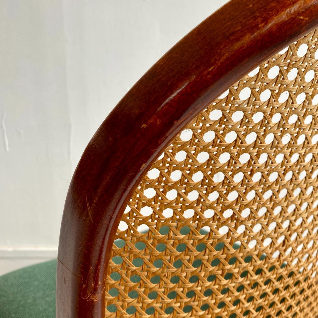 秋田木工 籐張り ダイニングチェア 曲木 椅子 ビンテージ 昭和レトロ