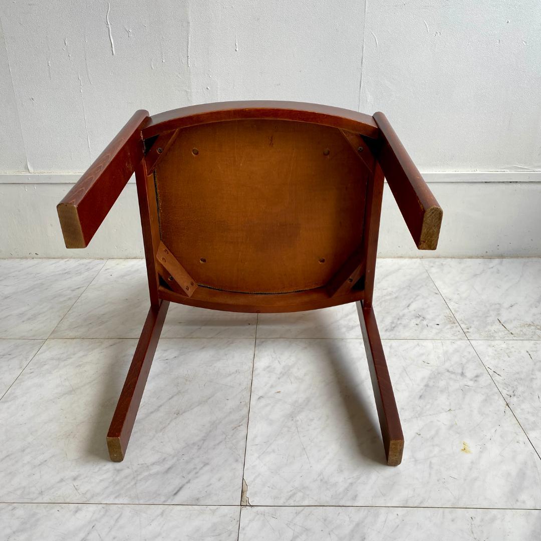 秋田木工 籐張り ダイニングチェア 曲木 椅子 ビンテージ 昭和レトロ