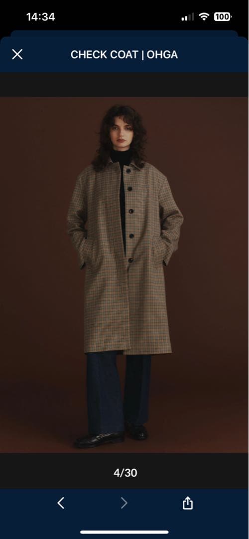 ジャケット・アウター CHECK COAT | OHGA