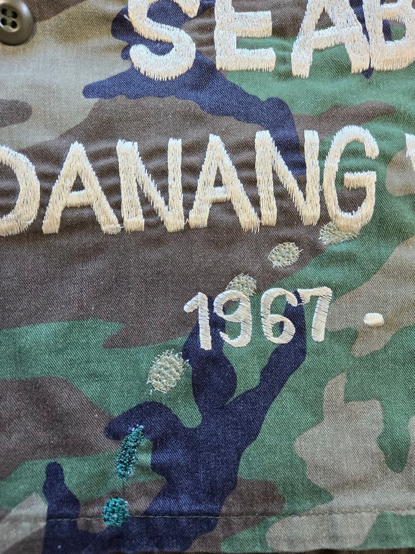 1960s アメリカ海軍 USN 建設工兵隊 ジャケット SEABEES 刺繍