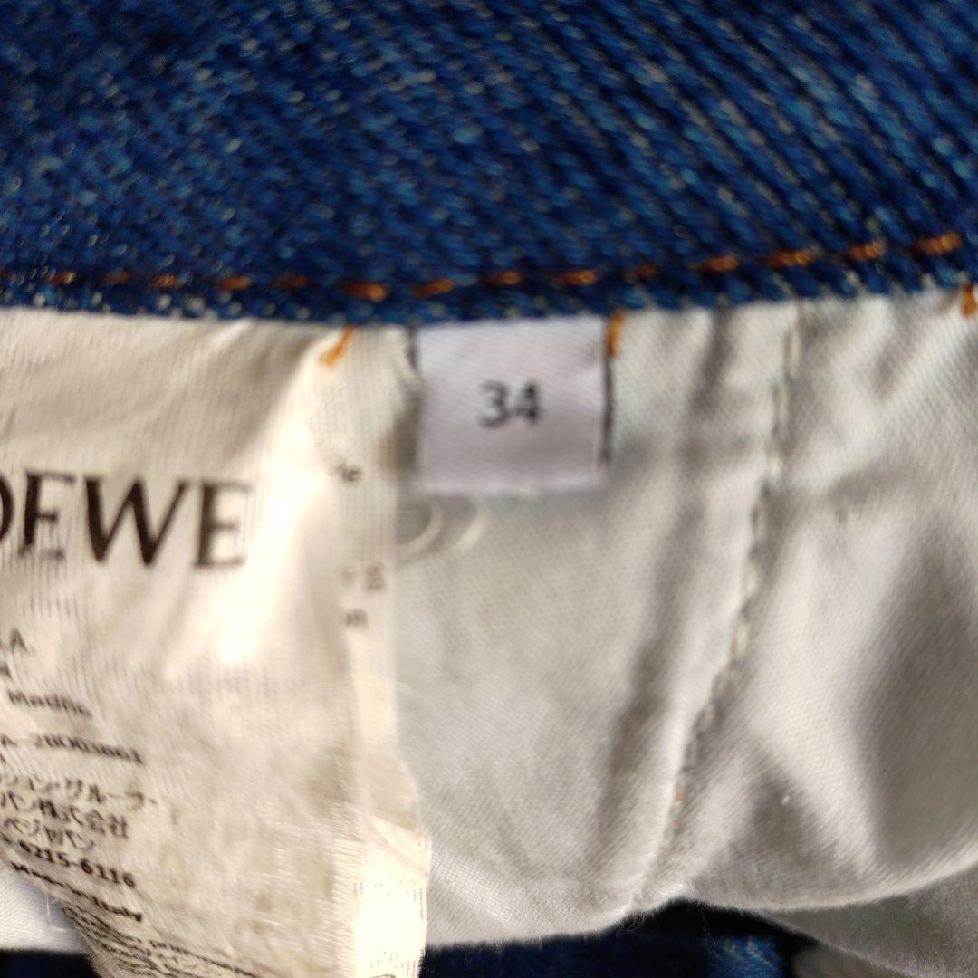 34 タグあり LOEWE アナグラム バギーパンツ　ロエベ ワイド デニム