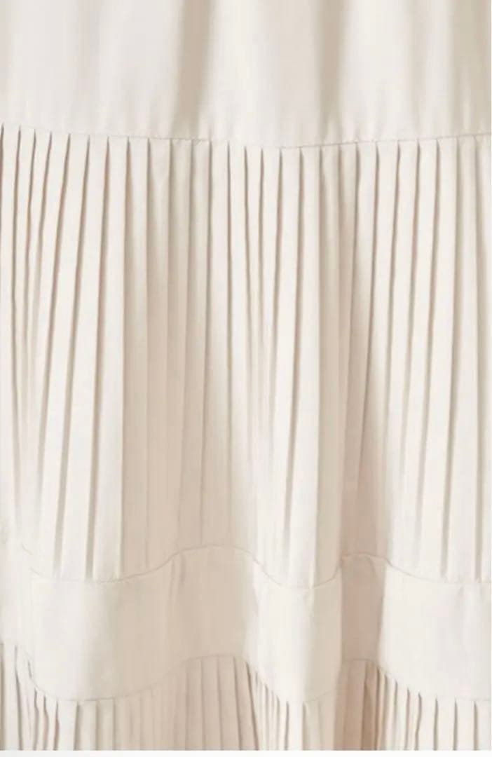 BEARDSLEY プリーツスカート ベージュ フリーサイズ