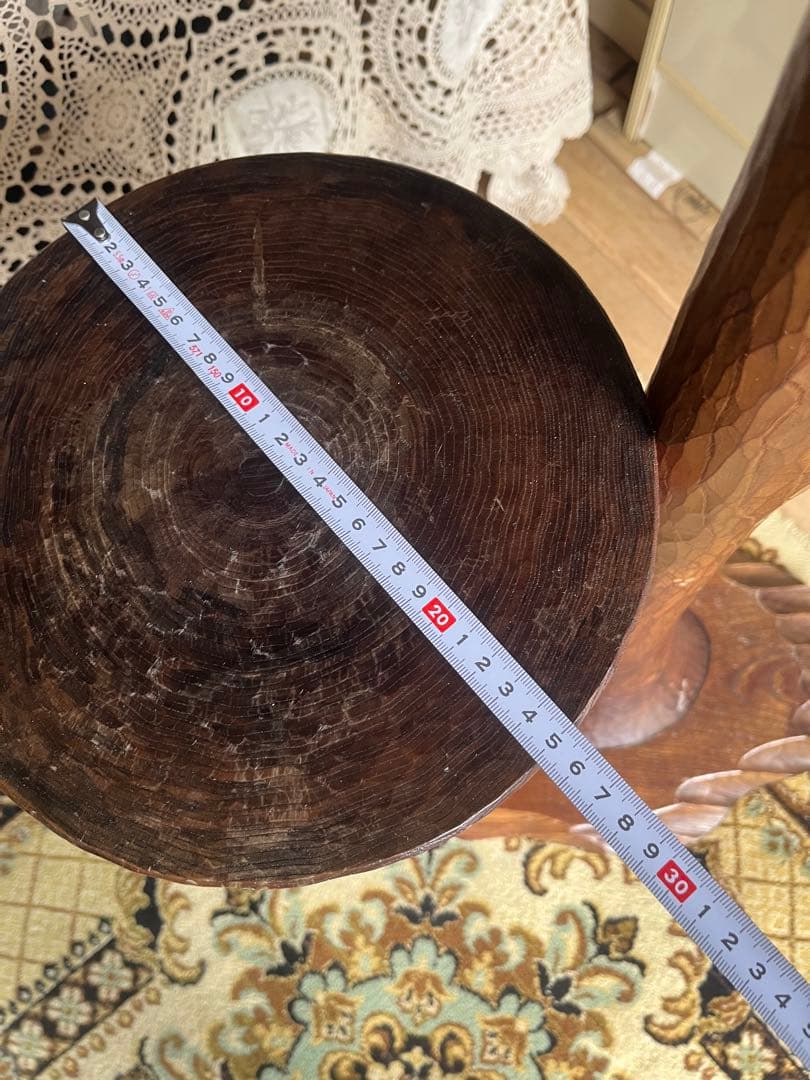 希少 フロアスタンドライト フクロウ 縁起物 木彫 インテリア 木製 風水 レア