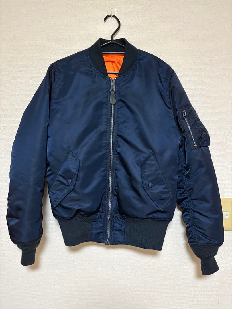 Alpha MA-1スタイル ネイビー ジャケット