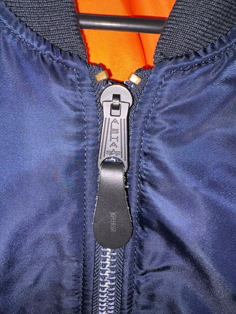 Alpha MA-1スタイル ネイビー ジャケット