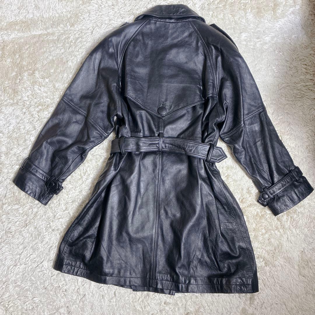 ジャケット・アウター 00s LAMB LEATHER TRENCH COAT ARCHIVE Y2K