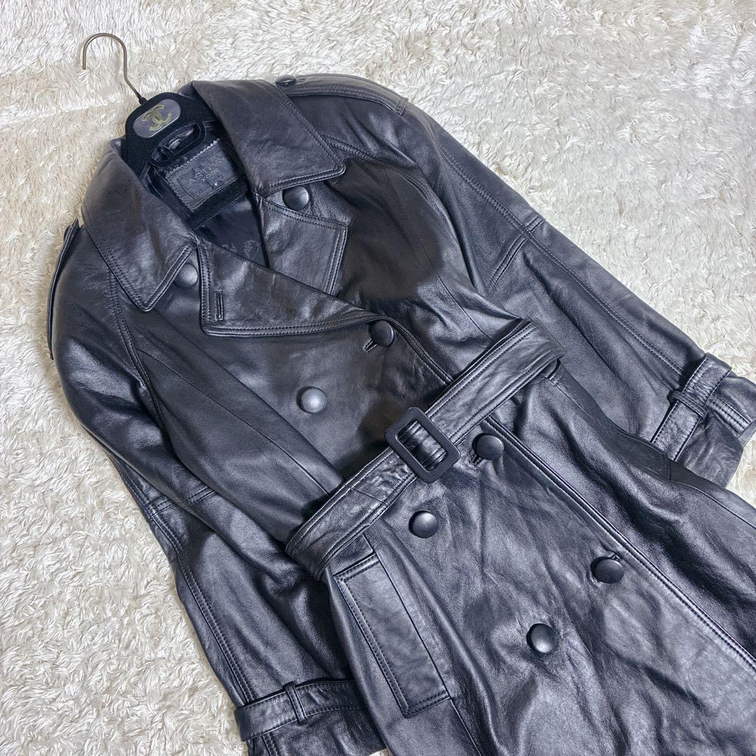 ジャケット・アウター 00s LAMB LEATHER TRENCH COAT ARCHIVE Y2K