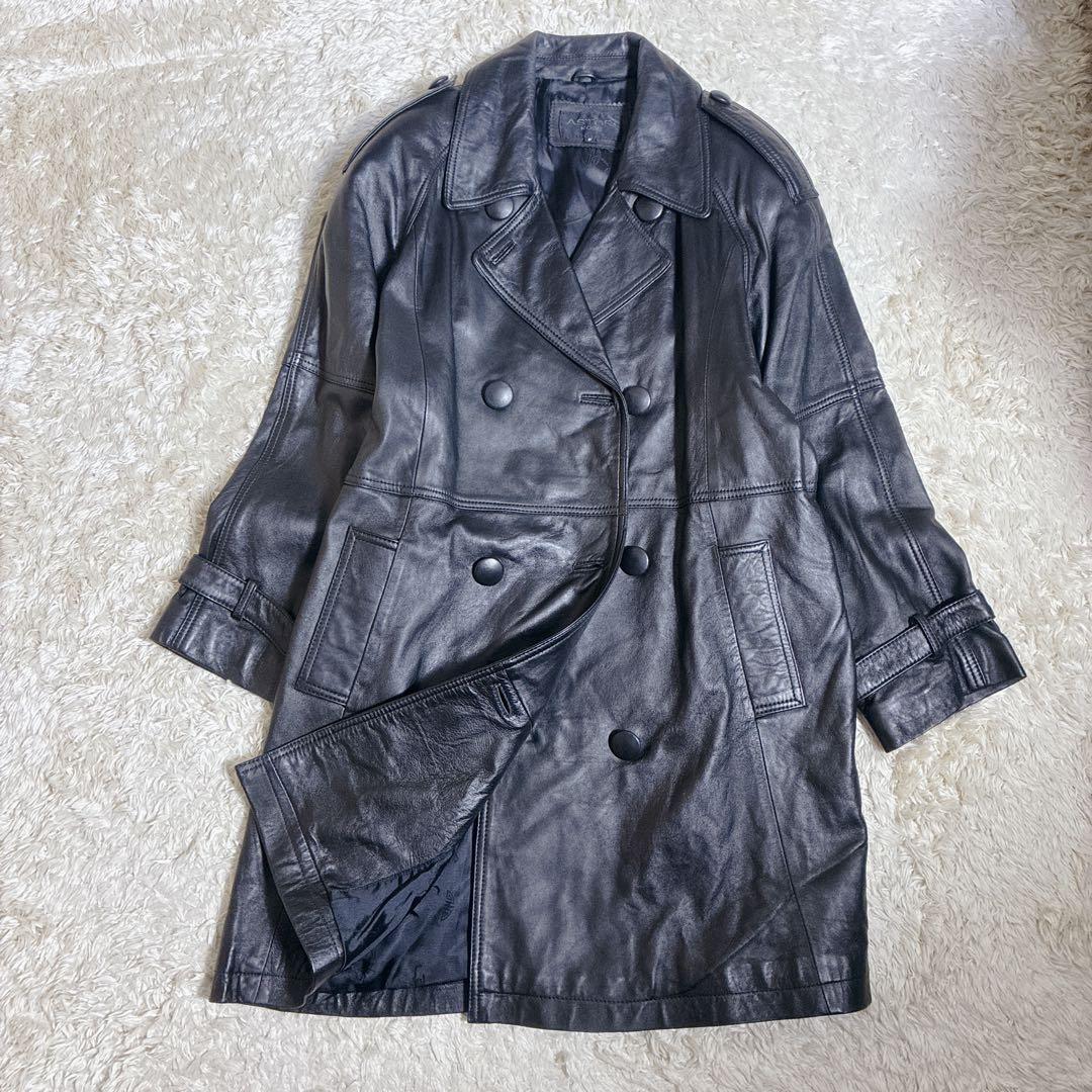 ジャケット・アウター 00s LAMB LEATHER TRENCH COAT ARCHIVE Y2K