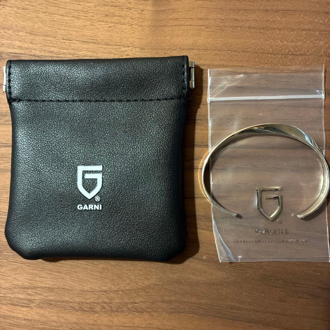 GARNI シルバーバングル オリジナルポーチ付き
