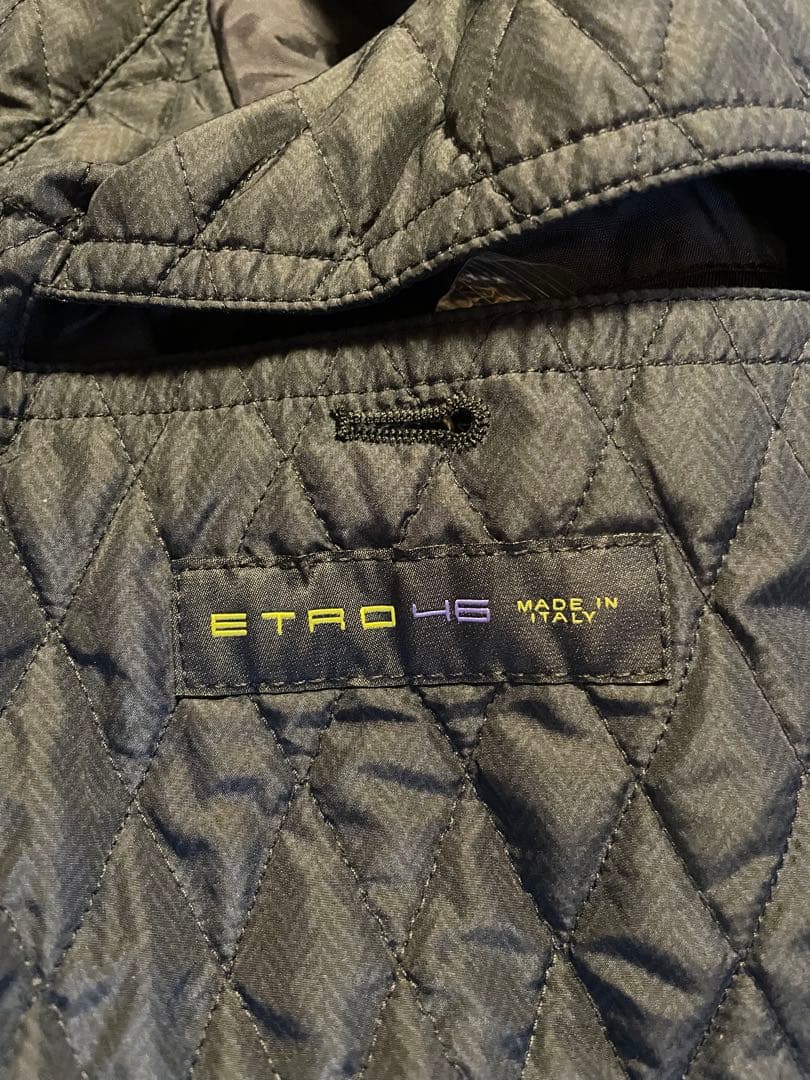 ETRO ステンカラーコート ダークブルー