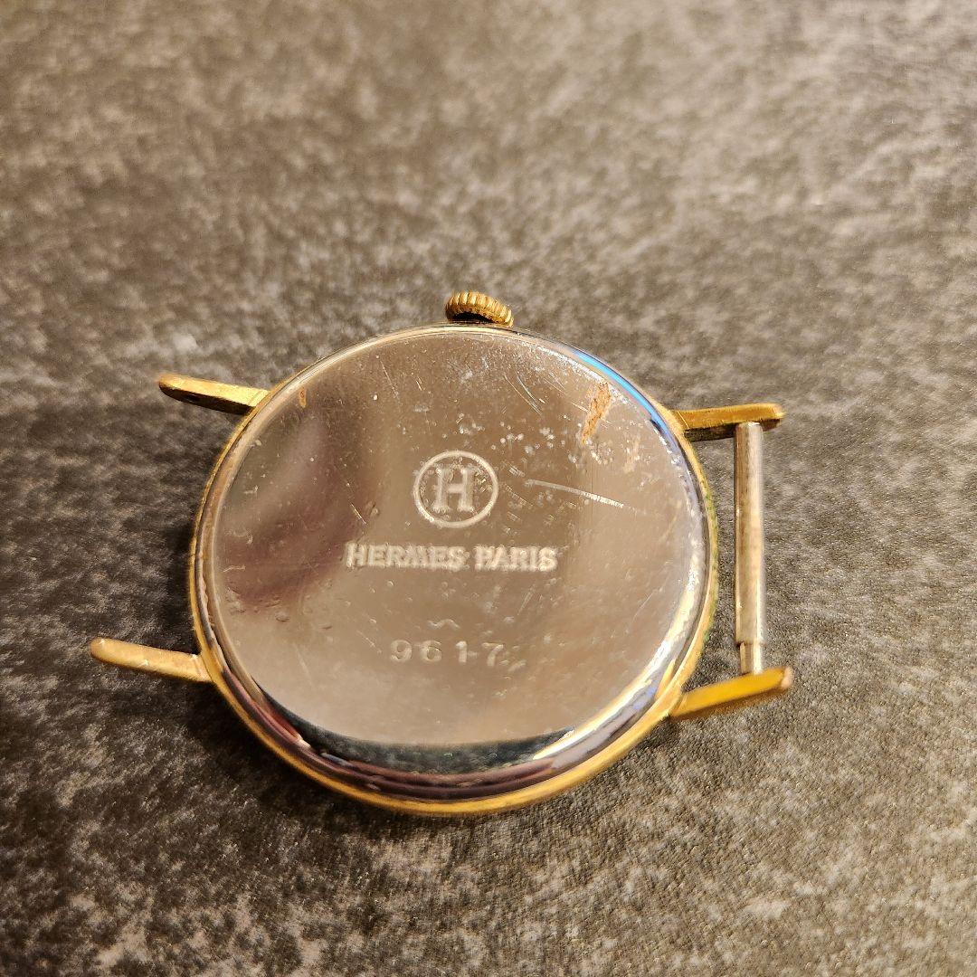 HERMES 手巻き時計 ゴールド文字盤 アンティーク ジャンク