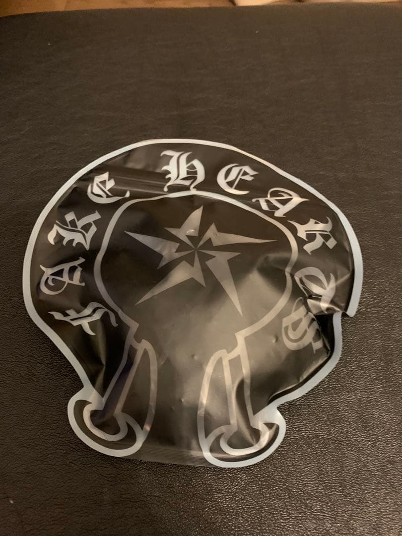 バカデカFAKE HEARTSクロスブラック 十字架 ネックレス　クロムハーツ