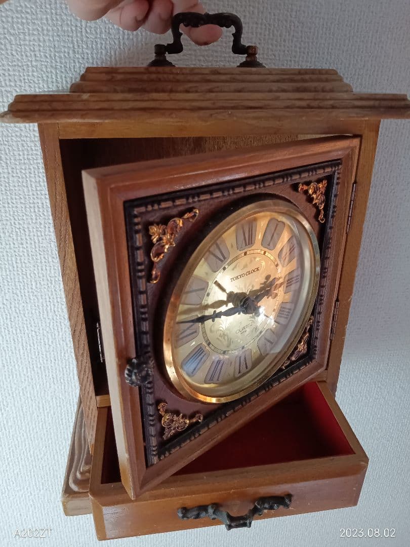 ビンテージ 時計　小物入れ 内装 インテリア スパイグッズ