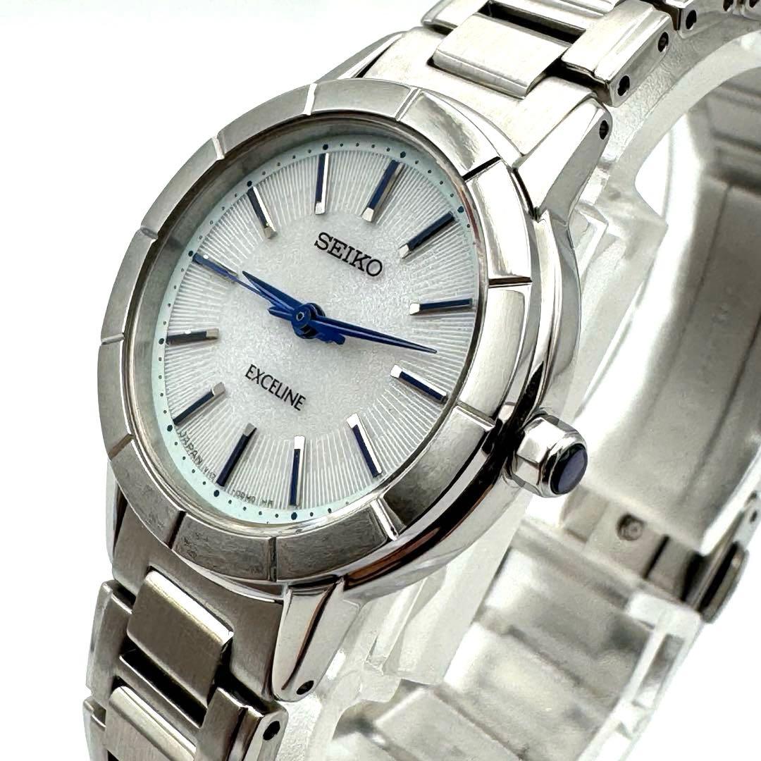 【美品】【整備済み】SEIKO EXCELINE レディース腕時計 二次電池交換