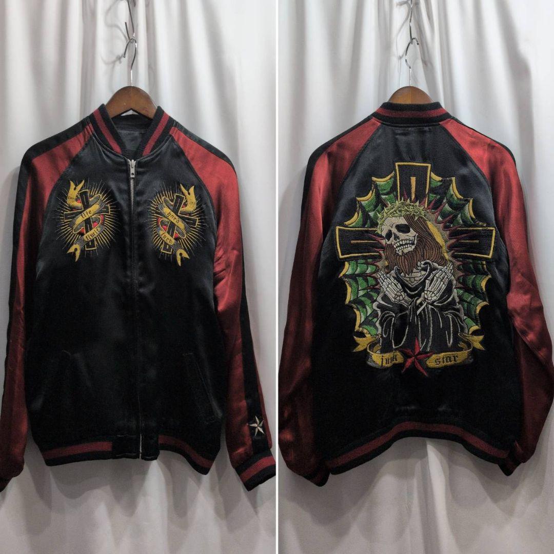 JUNK STAR ジャンクスター レーヨン 刺繍 スカジャン M