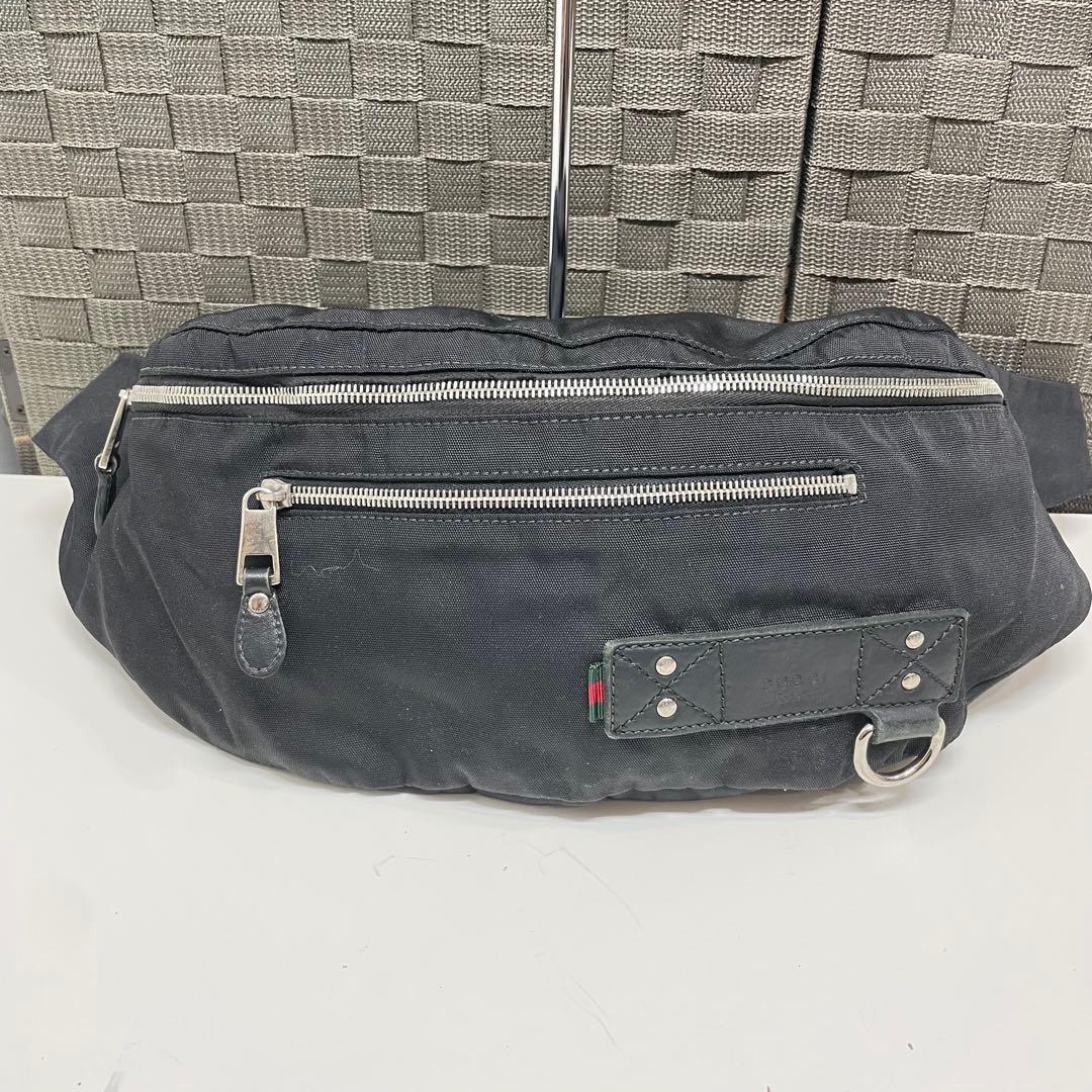 ハ*ム様 GUCCI シェリーライン　ボディバッグ　ブラック