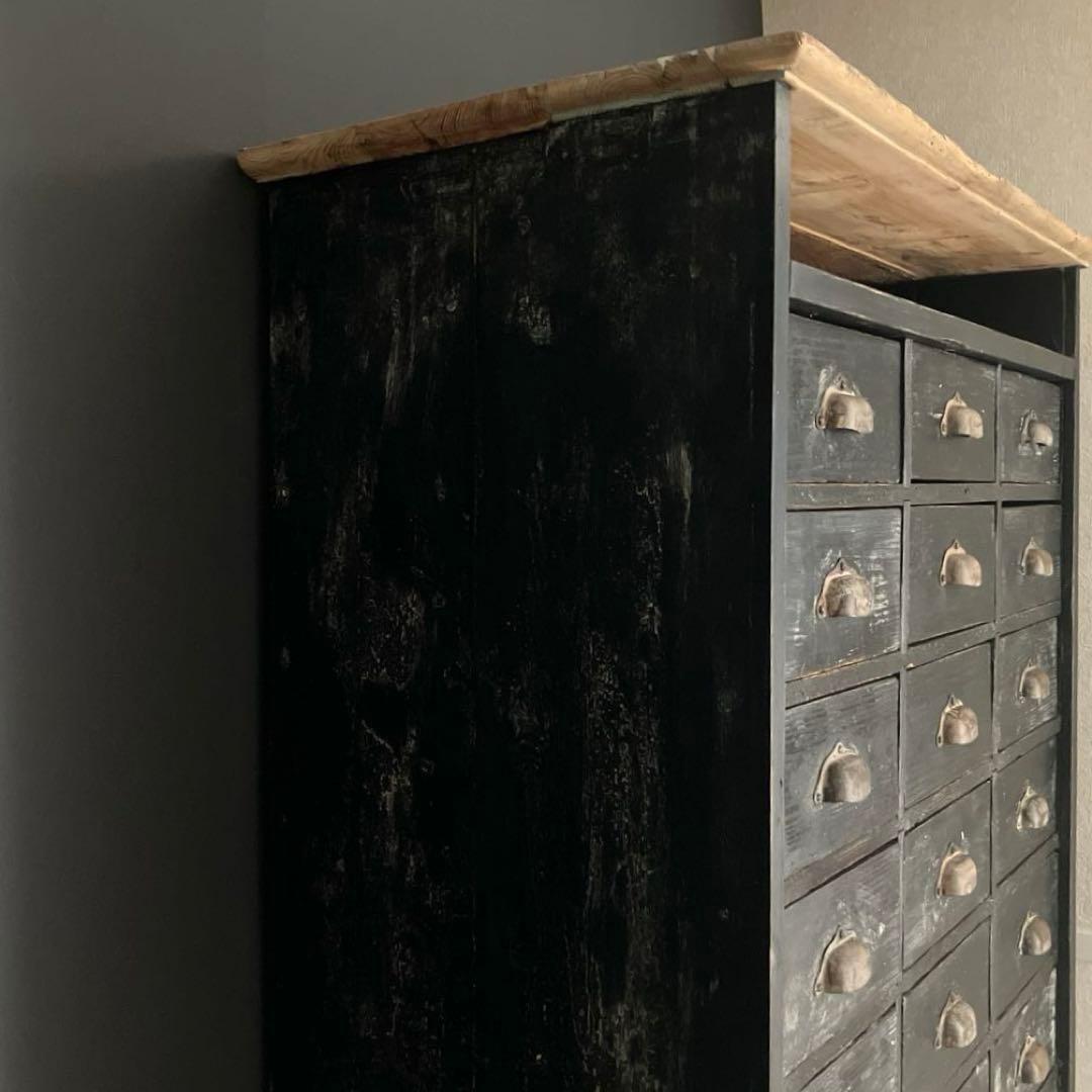 フランス アンティーク シェルフ インダストリアルラック キャビネット