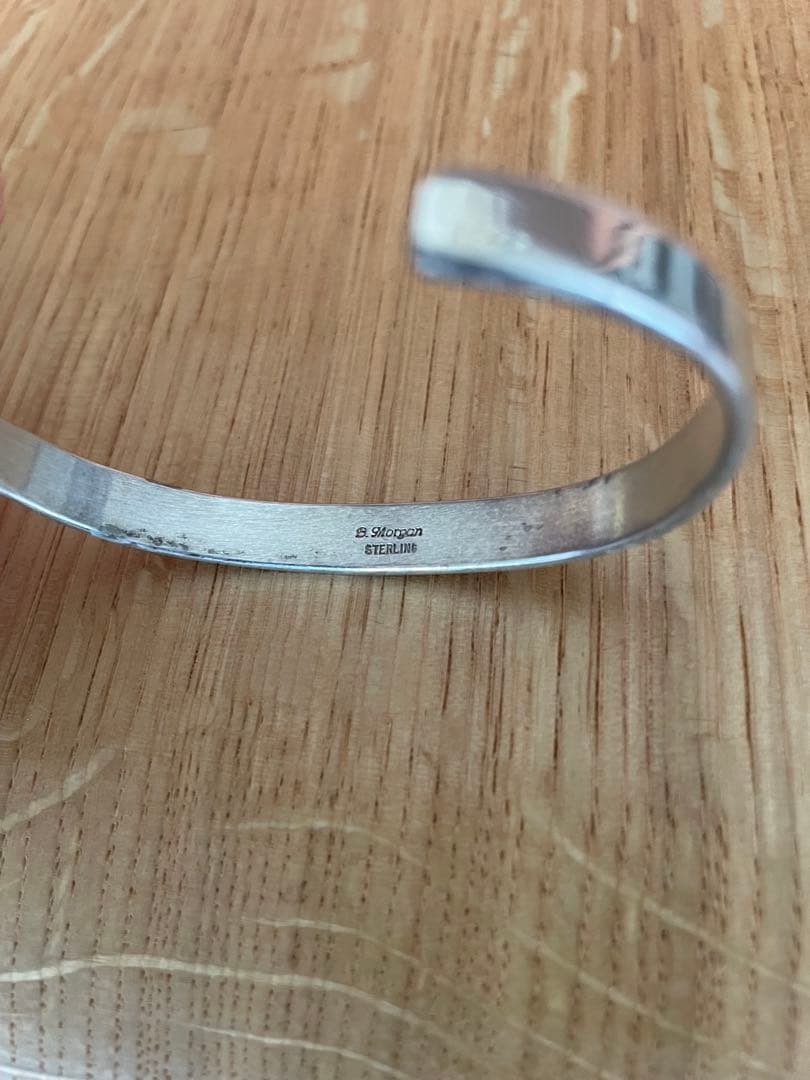 ブルースモーガン Bruce Morgan シルバーバングル ナバホ スタンプ