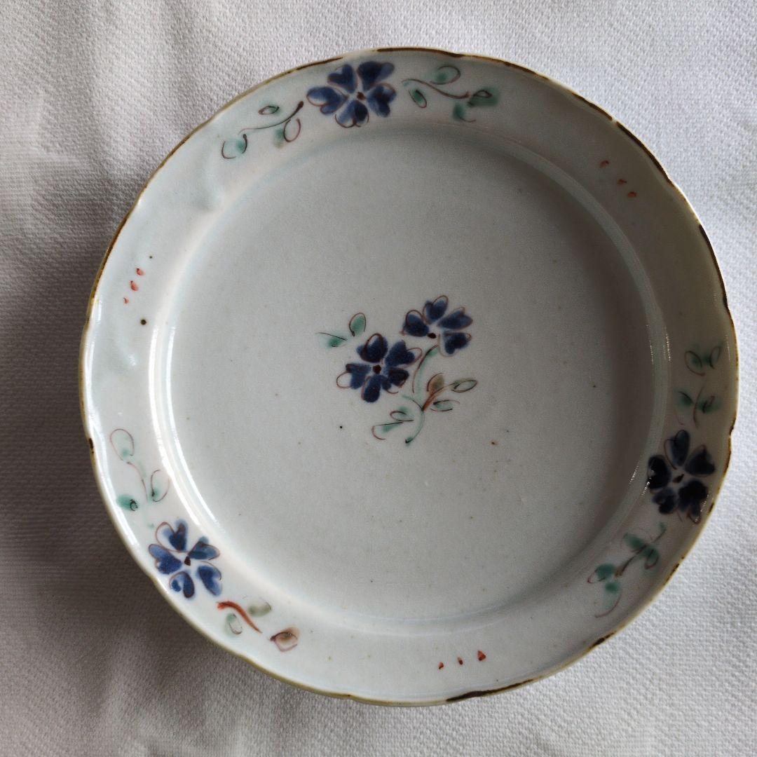 佐藤もも子さん　花柄リム皿2枚