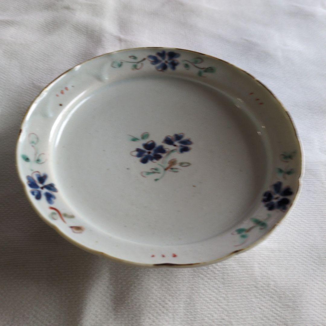 佐藤もも子さん　花柄リム皿2枚