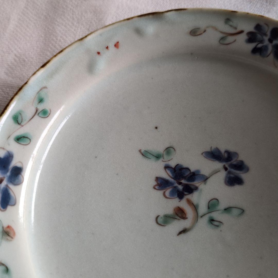 佐藤もも子さん　花柄リム皿2枚