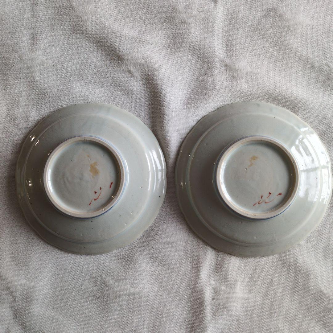 佐藤もも子さん　花柄リム皿2枚